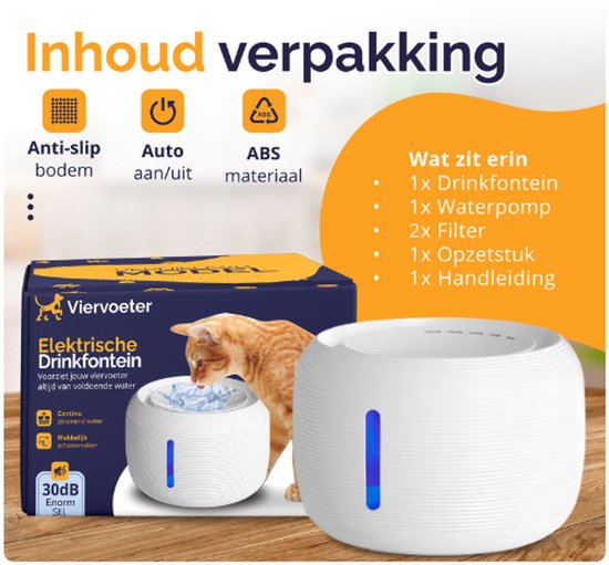 Viervoeter Drinkfontein - waterfontein voor en