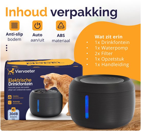 Viervoeter Drinkfontein - waterfontein voor en
