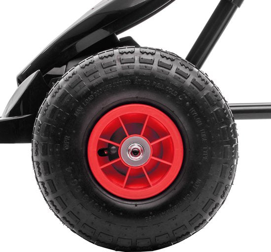 Skelter met Verstelbare Stoel, 5-12 Jaar - Rood+Zwart