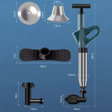 AKSA Home® WC Ontstopper - Gootsteenontstopper - Toilet Ontstopper - Ontstoppingsveer - Rioolontstopper - Groen