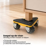 Meubellifter - 5-delige Set - Geel - Eenvoudig Verplaatsen van Meubels - Meubellift - Meubelverplaatser