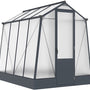 Westmann Aurora 68 - TuinKas met fundering - Antraciet 248x188 cm