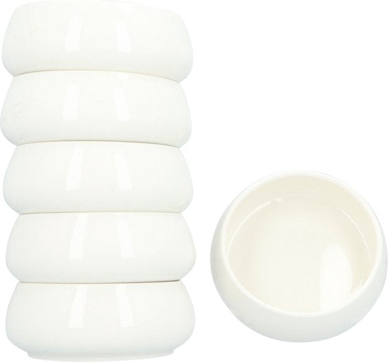 Serviesset Nora 18 delig - 6 persoons servies porselein - Wit