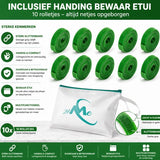 24ME® - 10M Plant Klittenband - Bindmaterialen - Incl. Bewaar Etui - Binnen- en Buiten Gebruik - Binddraad voor Planten