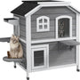 Houten Kattenhuis 78x55x91 cm Waterdicht
