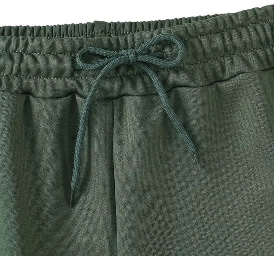 SparkNine Pulse short dames - met trekkoord & zijzakken - zachte sportbroek - XXL - groen - elastische taille - met zijzakken - ademend - met trekkoord