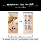 Schoenenkast Hangend - Schoenenzak 6 vakken - Opbergen van Schoenen aan Deur - Schoenenzak Wit - Oplossing voor rondslingerende schoenen - Hoogwaardige Schoenenkast