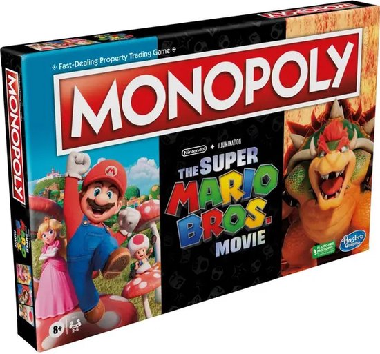 Monopoly The Super Mario Bros. Movie, Bordspel, Economische simulatie, 8 jaar, Familiespel