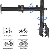 4toolz® Fiets Reparatie Beugel voor wand of werkbank - fiets montagestandaard 360⁰ Verstelbaar