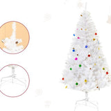 Witte Kunstkerstboom Kant-en-Klaar met decoratie - Wit