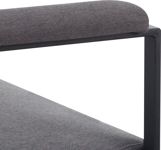Zitbank voor 2 Personen - Grijs - 125 x 80 x 77 cm - Loveseat - Stijlvol en Comfortabel voor Elk Interieur