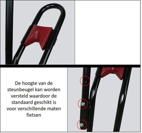 4toolz Universeel Display Fietsenrek Deluxe - fiets standaard - zwart