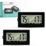 Mini Thermometer met Hygrometer - Incl - Hygrometer binnen - Thermometer binnen