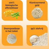Viervoeter - Kattenbakvulling - 9L- Automatische kattenbakgrind- Klontvormend - 100% Natuurlijk