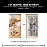 Schoenenkast Hangend - Schoenenzak 6 vakken - Opbergen van Schoenen aan Deur - Schoenenzak Grijs - Oplossing voor rondslingerende schoenen - Hoogwaardige Schoenenkast
