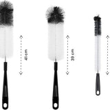 Flessenborstel Set 5-delig – Flessenreiniger voor Babyfles, Thermosfles, Waterfles en Karaffen – Lange Flessenborstels – Met Ophangoog