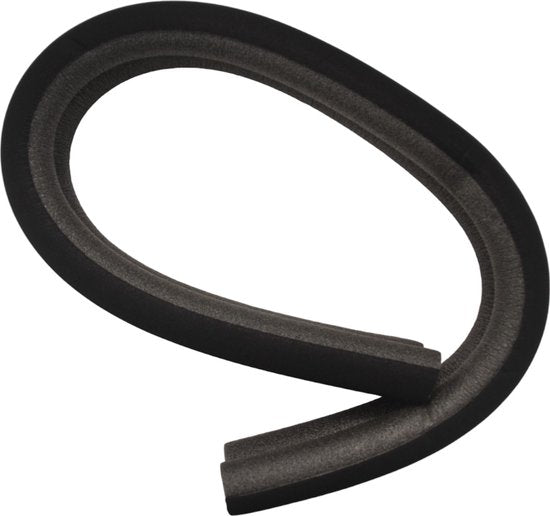 Tochtstopper Deur - Tochtrol - 94.5 cm - Zwart - Seal Strip - Tochtstrip - Tochtkussen - Tochthond - Tochthond Dubbel - Dubbele Tochtrol - Tochtkussen voor Deur