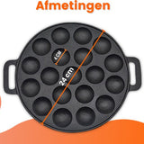 Poffertjespan – 19 poffertjes