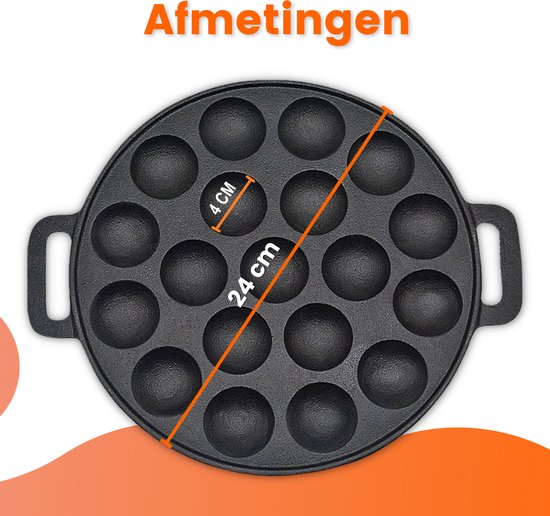 Poffertjespan – 19 poffertjes