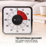 Leerklok - Aftelklok Kookwekker - Leer