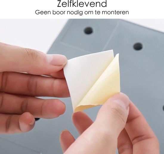 Wandrek - Wandplank - Verstelbaar - Grijs