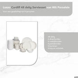 Luzzo® Serviesset met - delig - Wit
