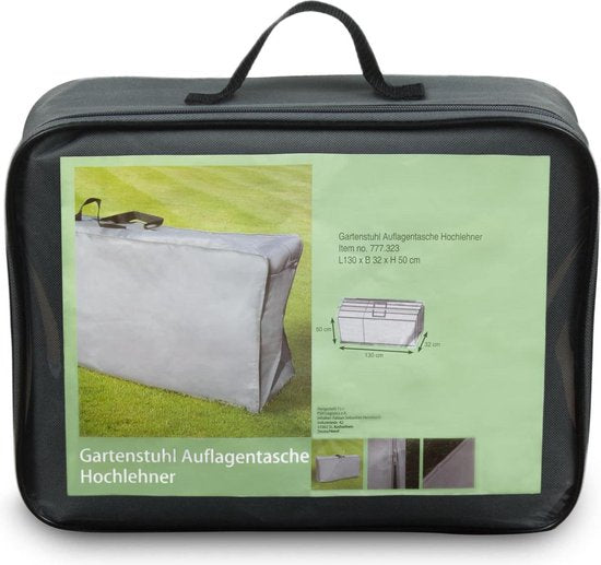 Hanse® Beschermhoes opvouwbare tuinstoelen - 130x32x50 cm - Grijs