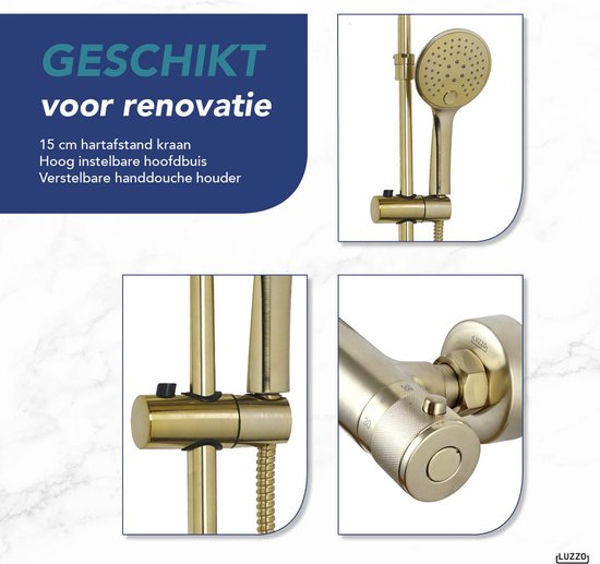 Luzzo® Regendouche met