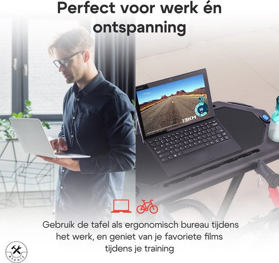 4toolz® Fietstrainer Tafel - Laptop tafel voor fietstrainer - Stabureau In hoogte verstelbaar