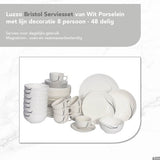 Luzzo® Serviesset met - delig - Wit