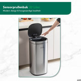 Luzzo® Square Sensor prullenbak met Ozon Filter 30 liter