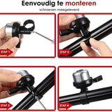 Fietsbel Universeel - 23 mm - Voor Stadsfiets, Mountainbike & Kinderfiets - Hard Geluid - Eenvoudige Montage