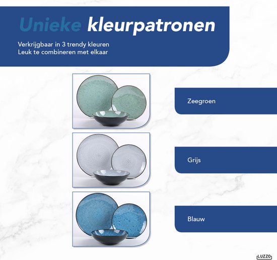 Serviesset 6 persoons Luzzo® 18