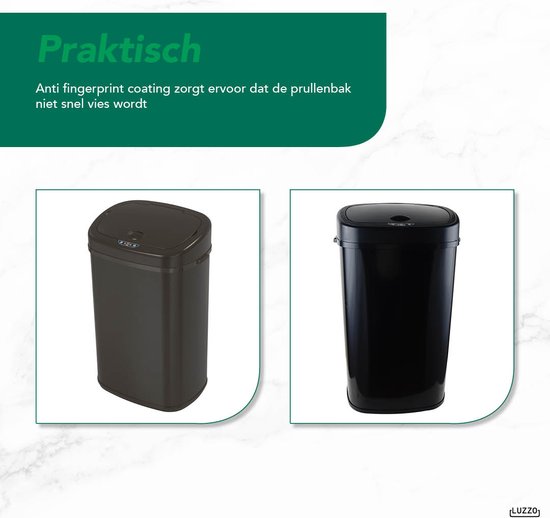 Clever Square sensor prullenbak - liter