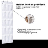 Deur Schoenen Organizer – 15 Vakken – Hangende Schoenenopberger – Transparant – Schoenenrek voor Deur – Opberg Organizer voor Schoenen, Accessoires & Kleding