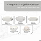 Luzzo® Serviesset met - delig - Wit