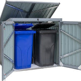 Westmann Containerombouw ISBS-T2D - Afvalbak opslag kliko ombouw voor 2 containers