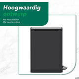 Luzzo® Pedaalemmer California 30L – Mat Zwart – Hygiënisch & Smal