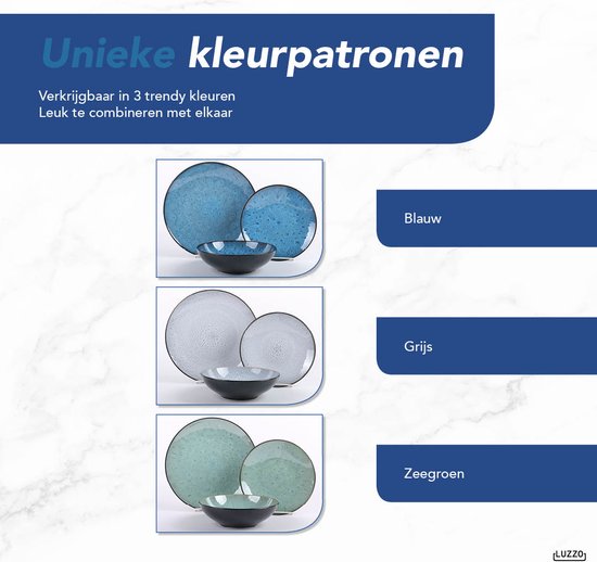 Serviesset 6 persoons Luzzo® 18