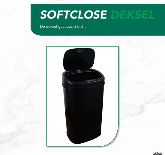 Clever Square sensor prullenbak - liter