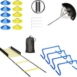 Voetbal Trainingsset - Complete set - Trainingsmateriaal - Speedladder, Parachute, Trainingshoedjes en Pionnen - Voetbal training set - Springtouw