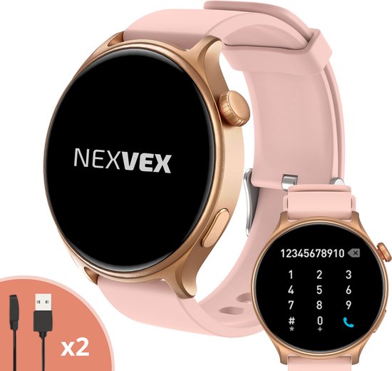 Nexvex® Ultra 2X Smartwatch - Sporthorloge met Belfunctie - Bloeddrukmeter - Stappenteller - Hartslagmeter - Bluetooth Activity Tracker - Android, iOS - 1.46 Inch