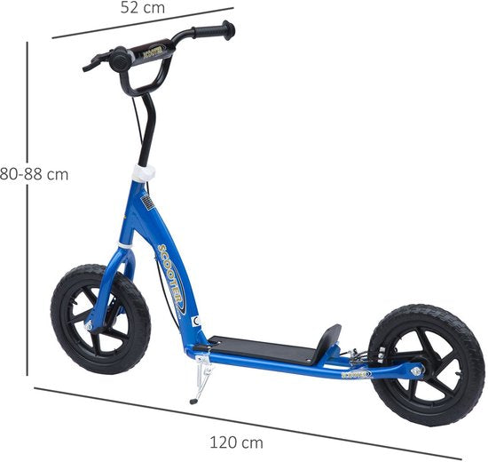 Scooter Step hoogteverstelbaar 12 inch - Blauw