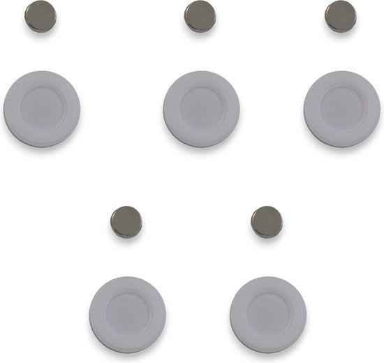 Afstandsbediening Houder Magnestisch - 5 Stuks - Wit - AB Houder- Houder voor Afstandsbediening voor aan de Muur - Remote Controll Holder