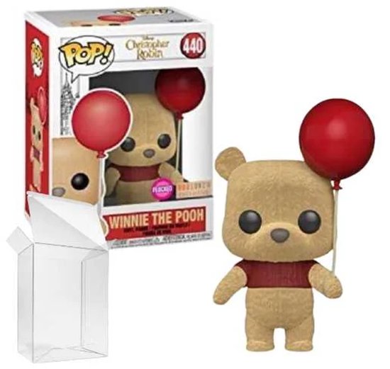 DISNEY - Bobble Head POP N° 252 - Winnie the Pooh FLOCKED LTD