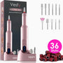 Vesfy Elektrische Nagelvijl - 20000 RPM - Draadloos & Oplaadbaar - 12 Bitjes + 36 Schuurrolletjes - Manicure & Pedicure - Valentijn