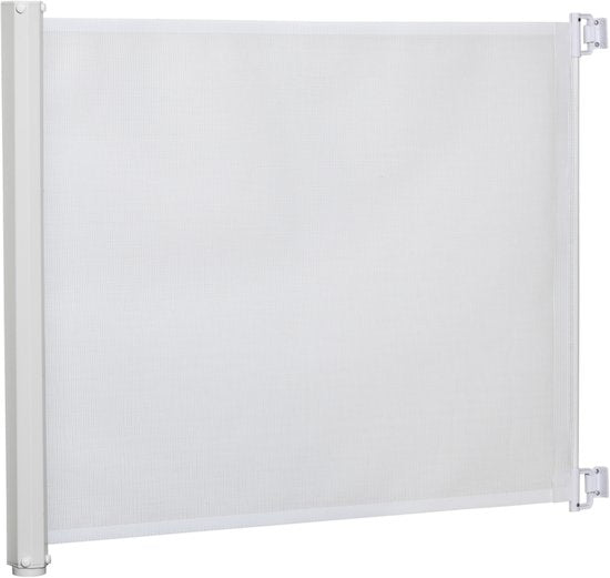 4goodz Uitschuifbaar Traphek 115x82,5 cm voor Huisdieren - Wit