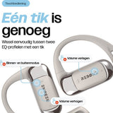 REBØNE® Sport Oortjes - Oordopjes Draadloos - Open ear - Draadloze - Bluetooth Koptelefoon