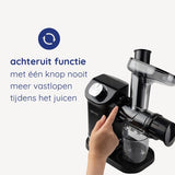 Safecourt Kitchen Slowjuicer - Juicer - Groenten en Fruitpers - BPA-vrij - 700ml - Zwart