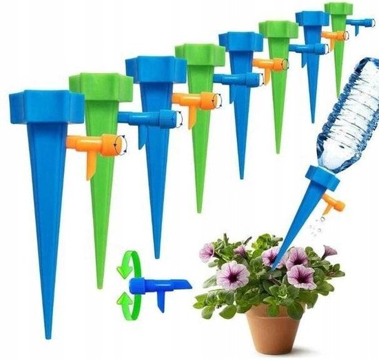 Druppelsysteem - Irrigatiestysteem - Bewateringssysteem - Plant Druppelaar - Waterdruppelaar - 12 Stuks.